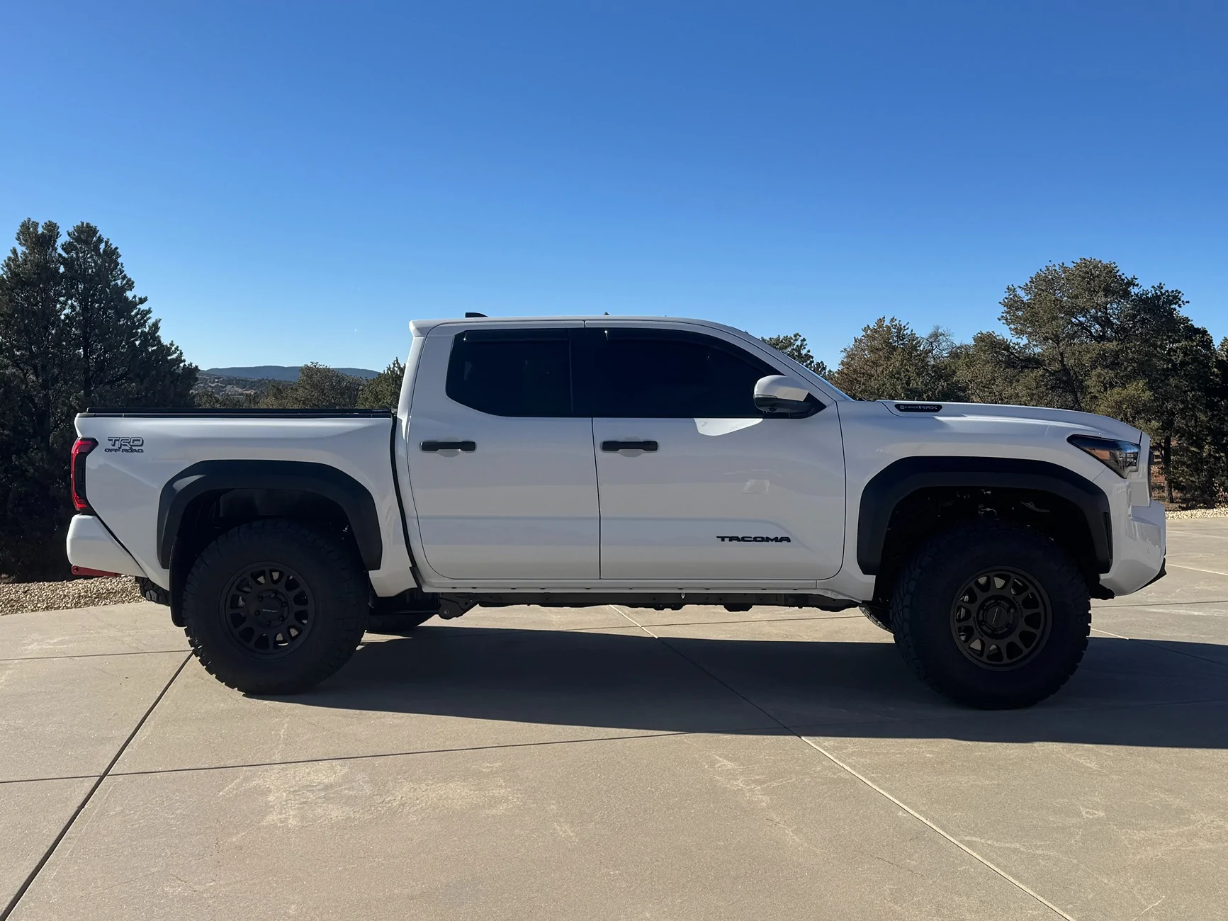2024 Tacoma Fox 2.5 Performance Elite Coil Overs with Ark Splash Guards installed IMG_1834