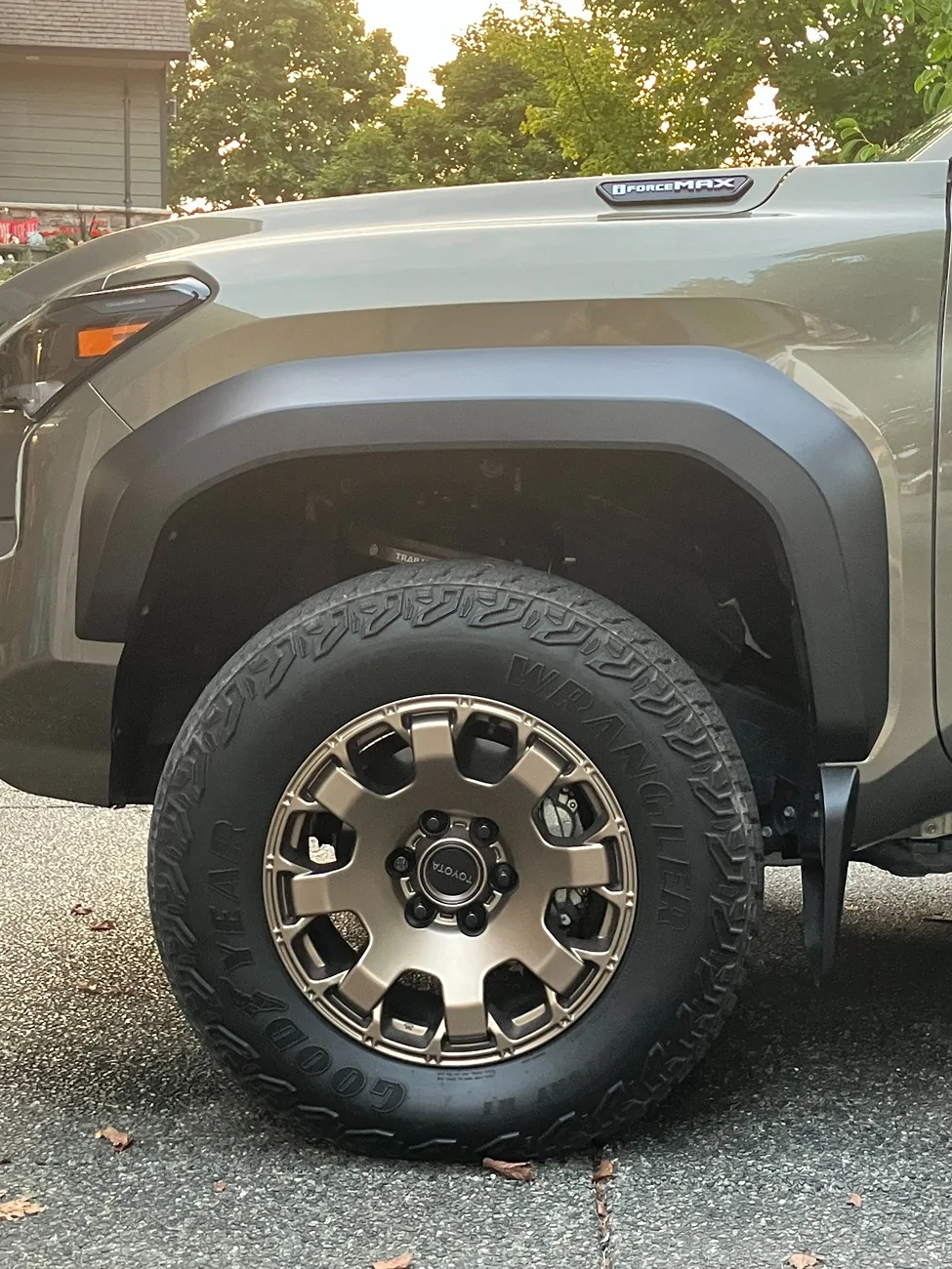 2024 Tacoma Ark TriXpoly Mudflaps Installed on Trailhunter OEM_FS