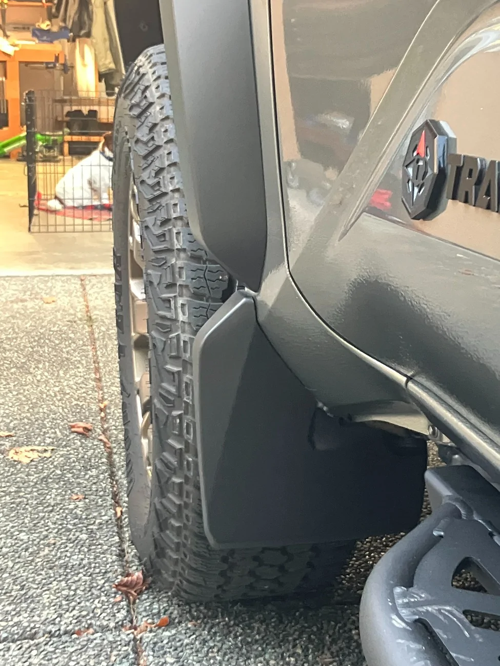 2024 Tacoma Ark TriXpoly Mudflaps Installed on Trailhunter OEM_FB
