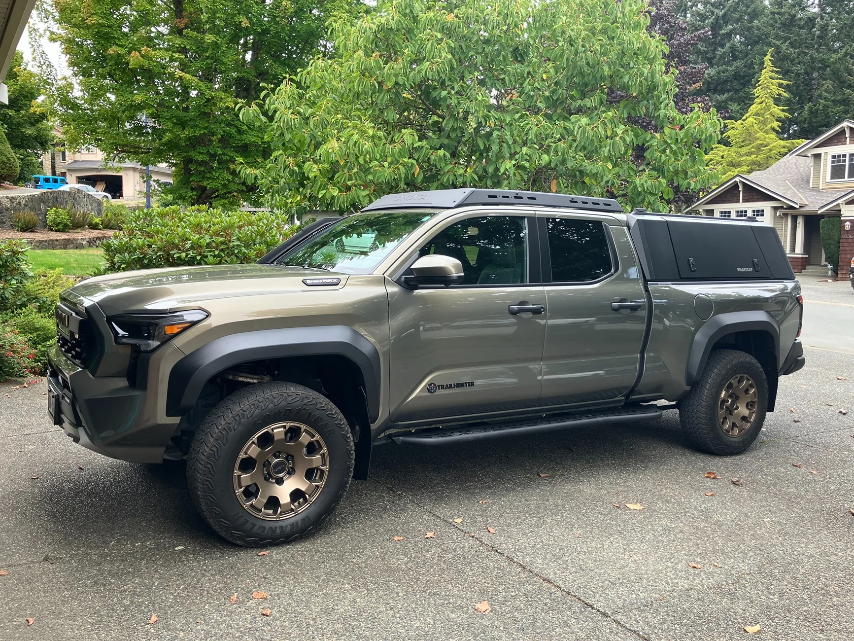 2024 Tacoma Ark TriXpoly Mudflaps Installed on Trailhunter Ark_SF