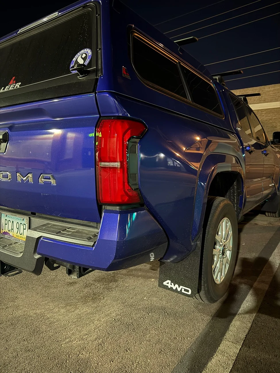 2024 Tacoma Tuffskinz Mud Flaps installed IMG_0292