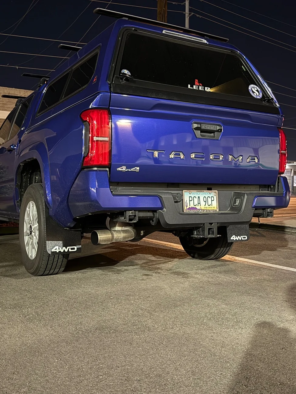 2024 Tacoma Tuffskinz Mud Flaps installed IMG_0290