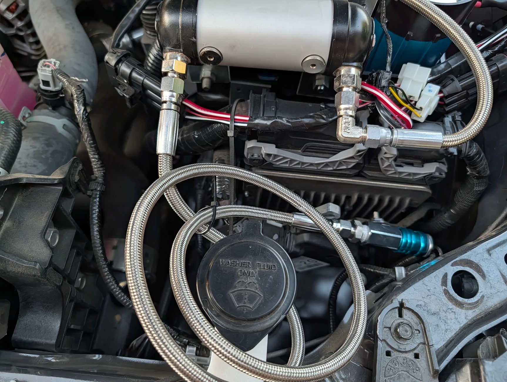 2024 Tacoma ARB dual brushless compressor DIY underhood mount on 2025 SR5 Tacoma PXL_20250916_014035857
