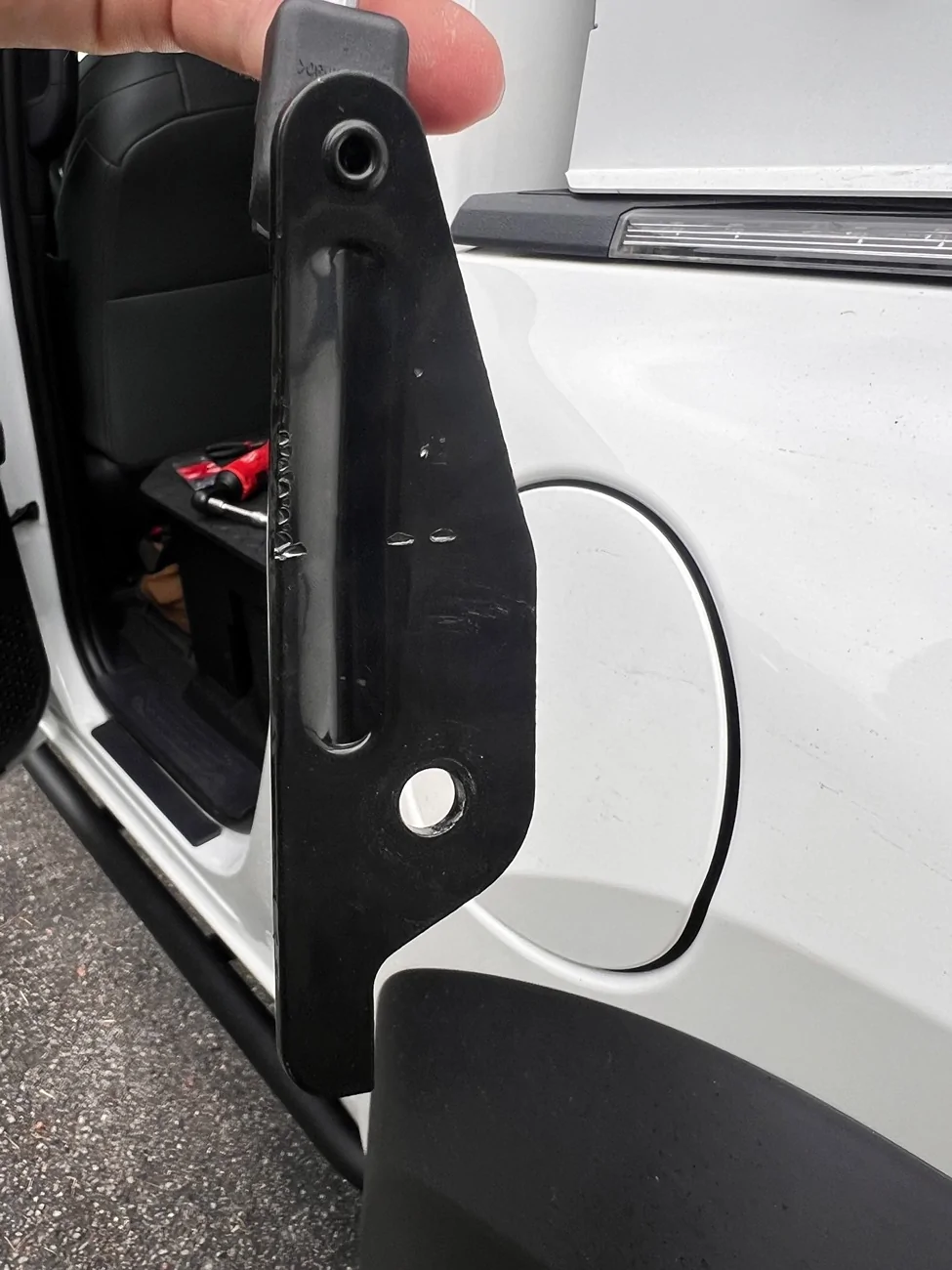 2024 Tacoma SDHQ Built Power Solution - relocated power from battery to under hood (for my winch hook up) bracket front