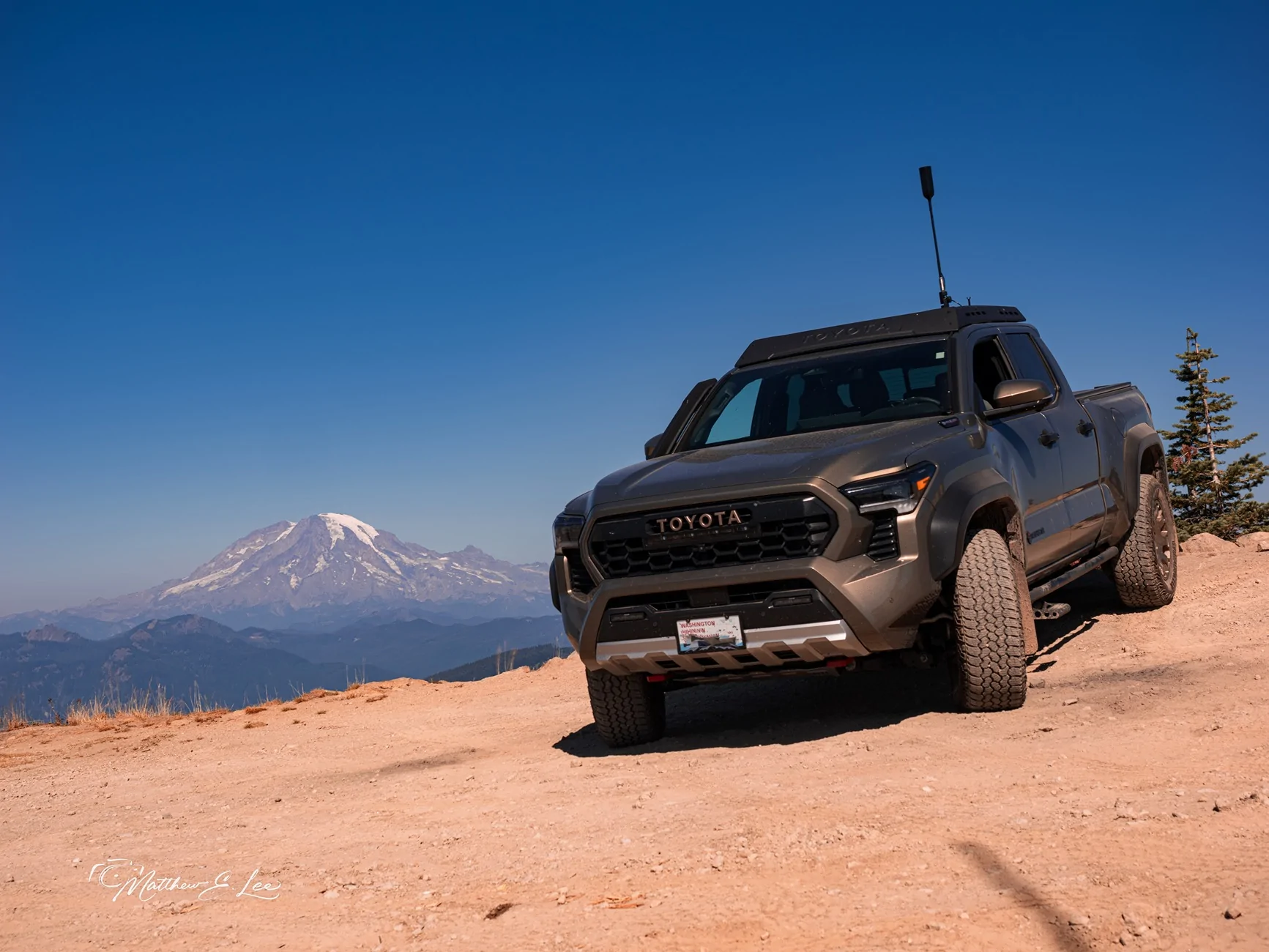 2024 Tacoma My Tacoma in front of Mt Rainier AKA Mt Tacoma P9179468