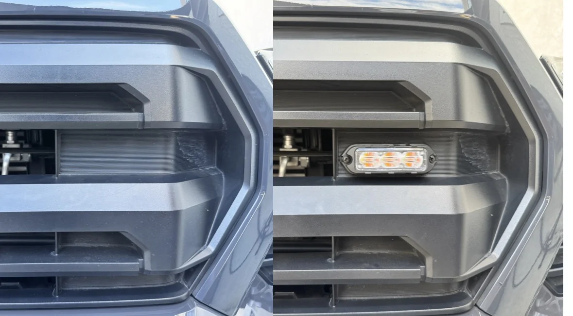 2024 Tacoma Feniex Quad Series Emergency Lights Install IMG_6466