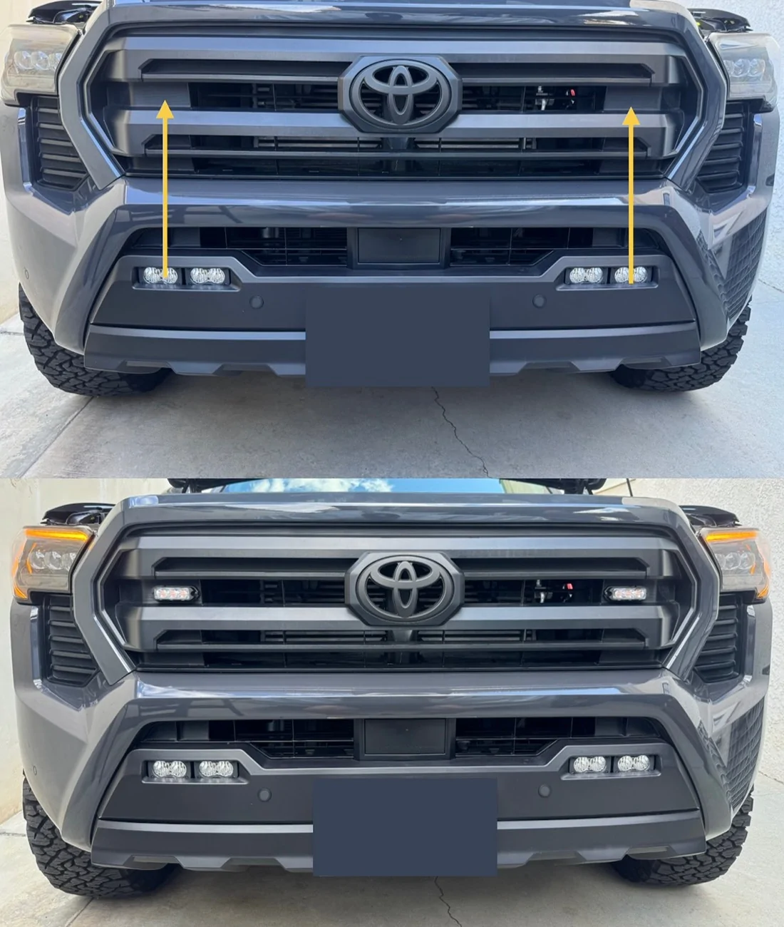 2024 Tacoma Feniex Quad Series Emergency Lights Install IMG_6465