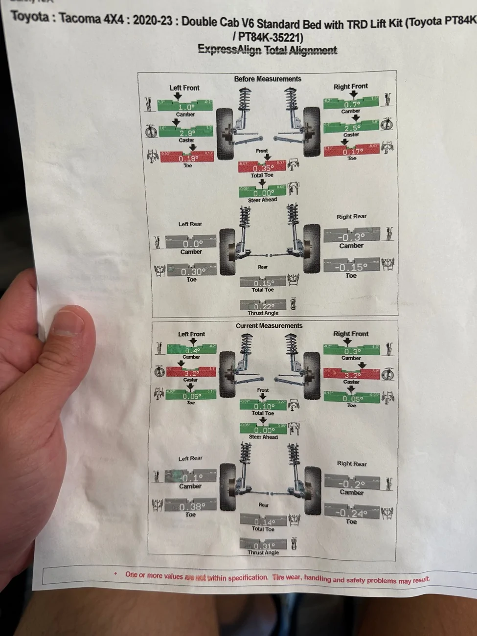 2024 Tacoma Toyota Dealer - No clue on alignment IMG_4309