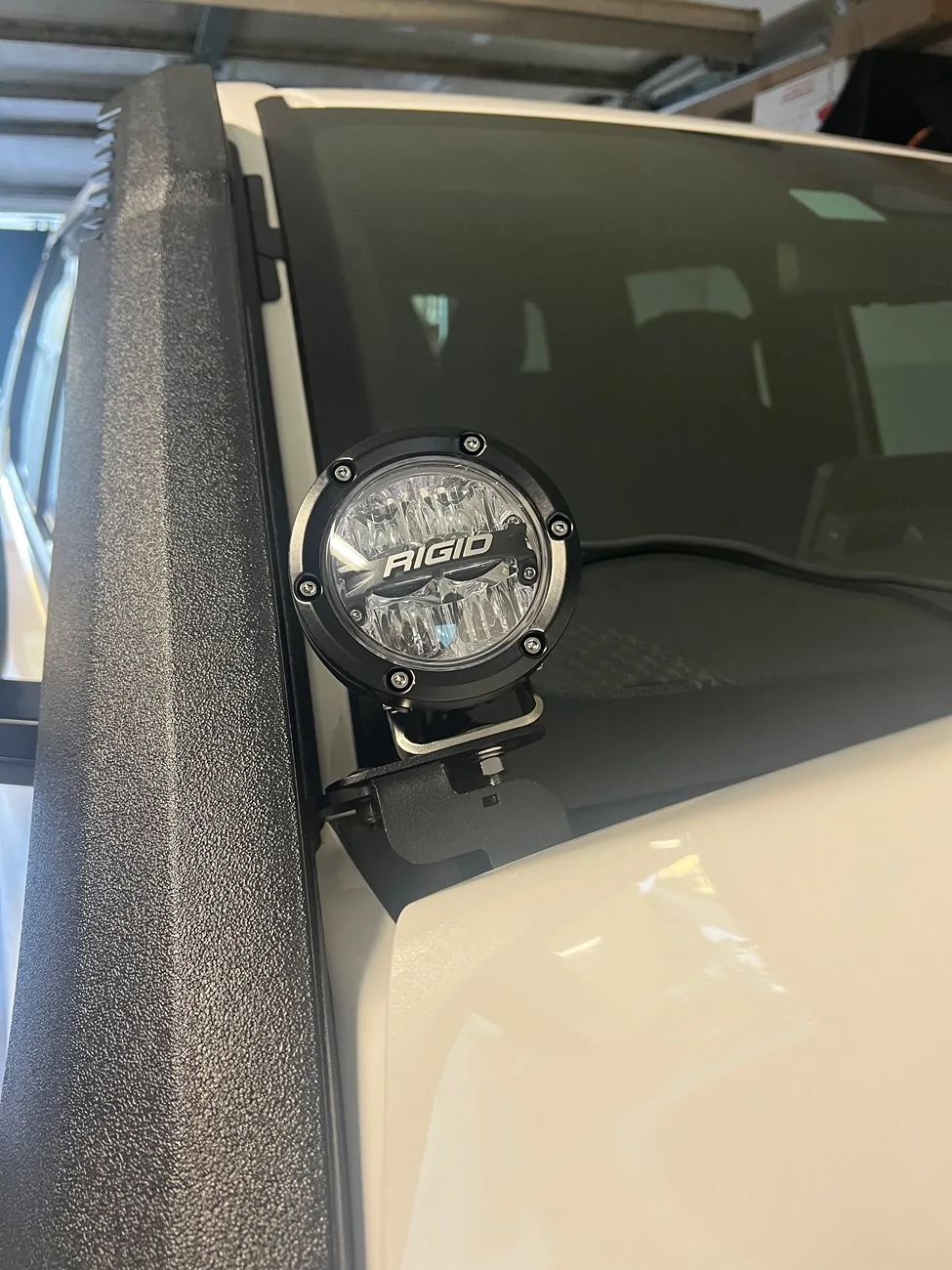 2024 Tacoma Trailhunter - passenger ditch light hitting snorkel IMG_7912