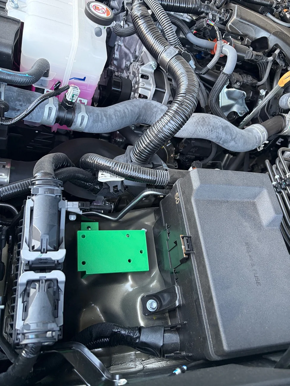 2024 Tacoma Single ARB Compressor Engine Bay Installation Using Custom Bracket (3D Print File Inside) IMG_7353