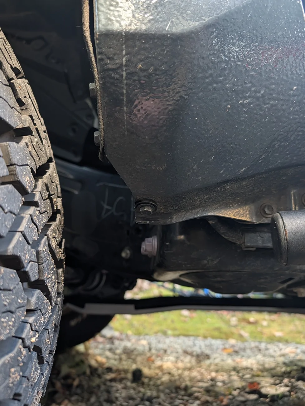 45 degree trim front wheel wells to address rubbing when aired down.webp