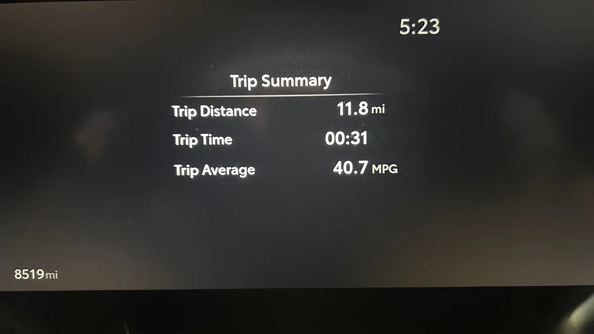 2024 Tacoma 31 MPG 45 Minute Drive on Highway Stock SR5 Tires IMG_1275