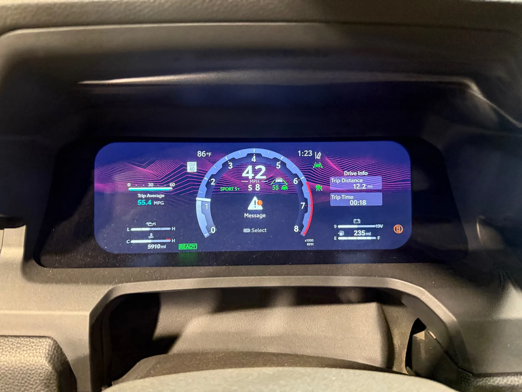 2024 Tacoma 31 MPG 45 Minute Drive on Highway Stock SR5 Tires IMG_2464