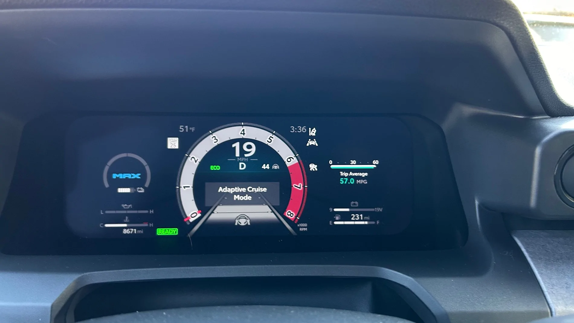 2024 Tacoma 31 MPG 45 Minute Drive on Highway Stock SR5 Tires IMG_1689