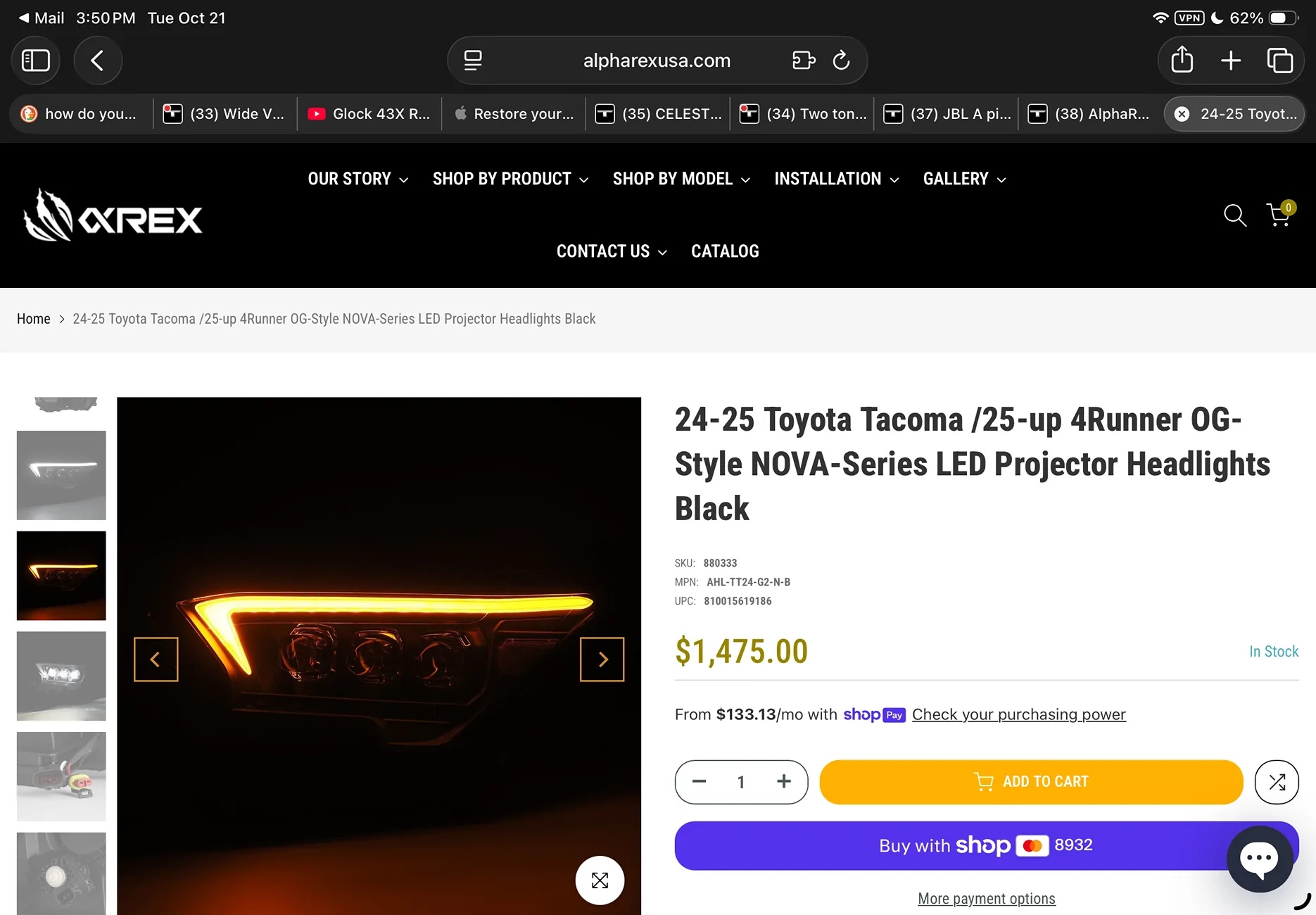 2024 Tacoma AlphaRex Headlights and Tail Lights Installed - TRD Pro IMG_0541