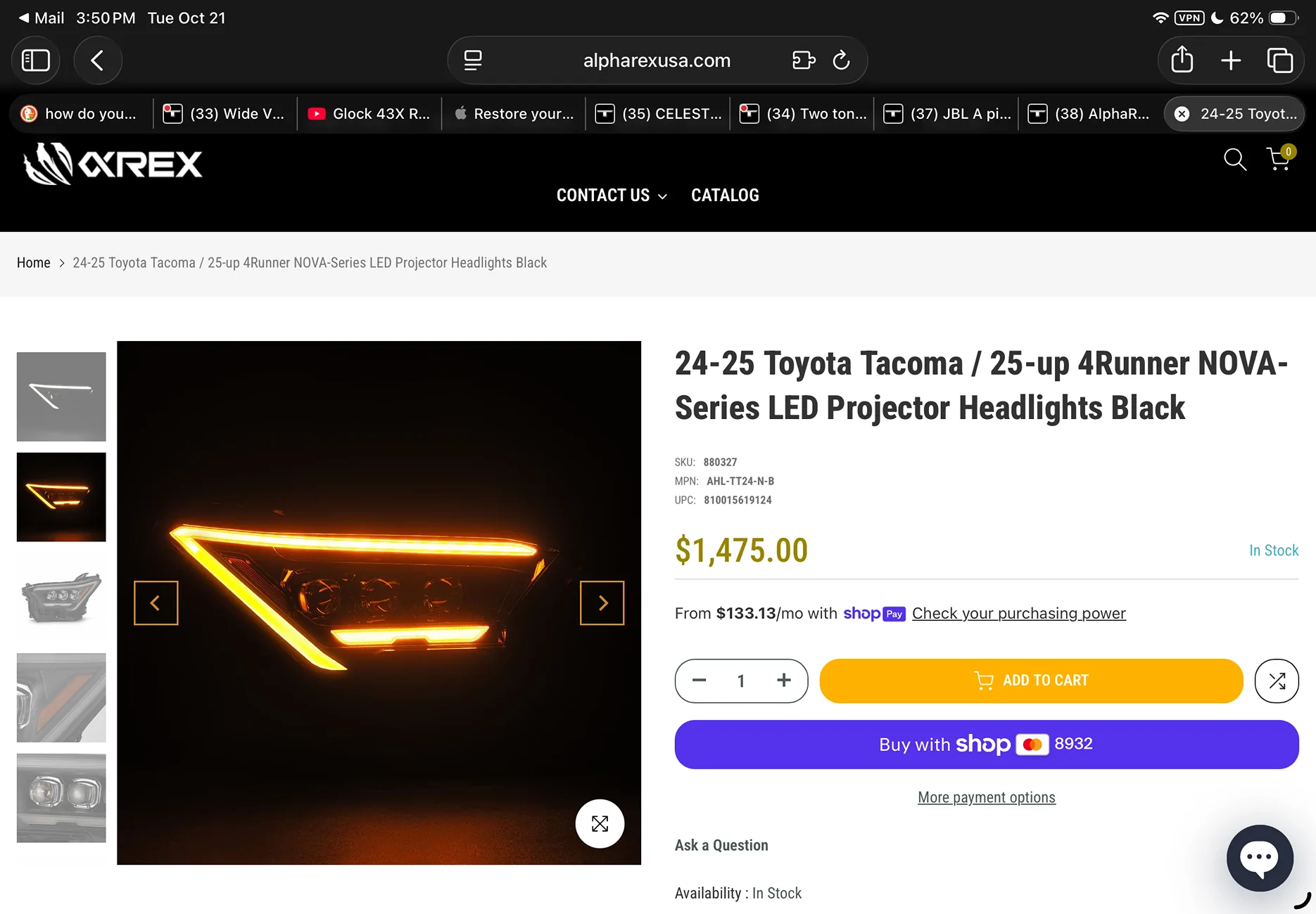 2024 Tacoma AlphaRex Headlights and Tail Lights Installed - TRD Pro IMG_0540
