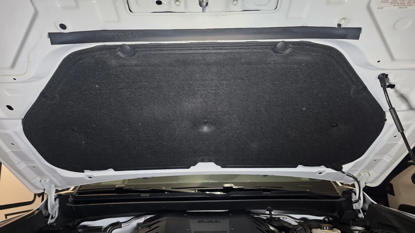 2024 Tacoma Sound Deadening and the most beneficial spots to target hood 3