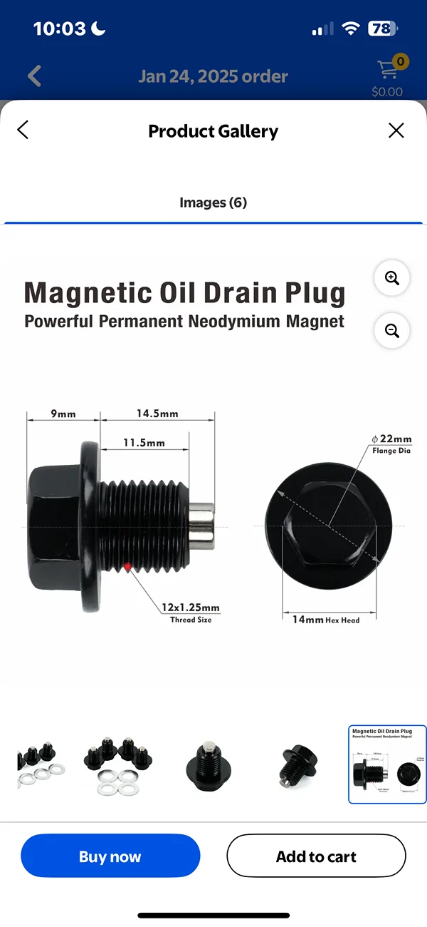 2024 Tacoma Oil drain plug size? IMG_1086