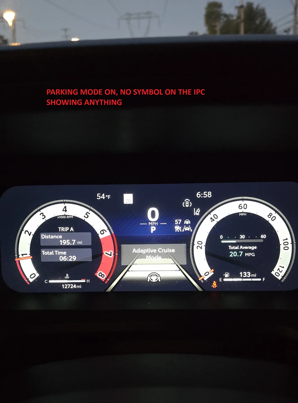 2024 Tacoma Instrument Cluster PARKING LIGHTS? Parking_Lights_ON