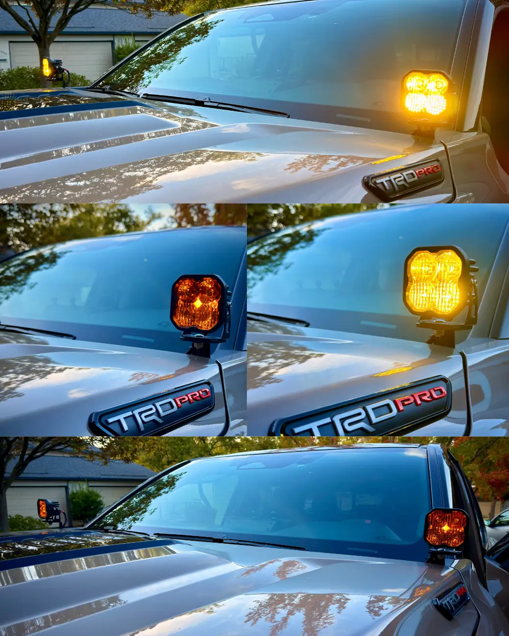 2024 Tacoma Diode Dynamics SS3 Pro Amber pod lights installed on TRD Pro MudBath Untitled