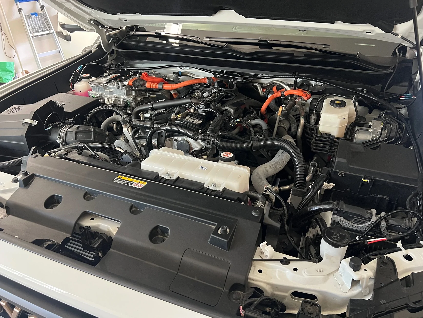 2024 Tacoma Cleaning the engine bay on hybrid IMG_8049