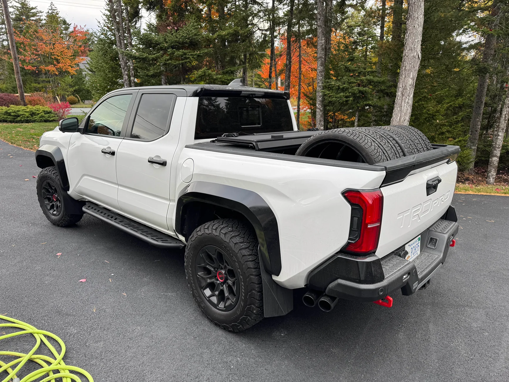 2024 Tacoma OEM mudflaps damage paint rsfgfrdd