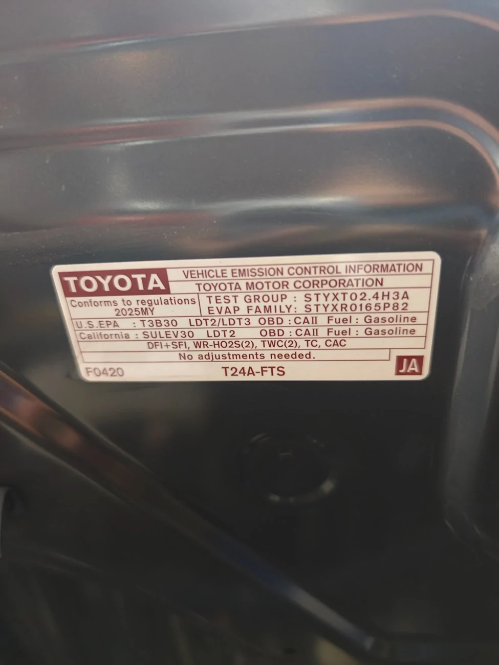 2024 Tacoma Oil/Fuel Dilution Concerns... IMG_20251113_170251_1