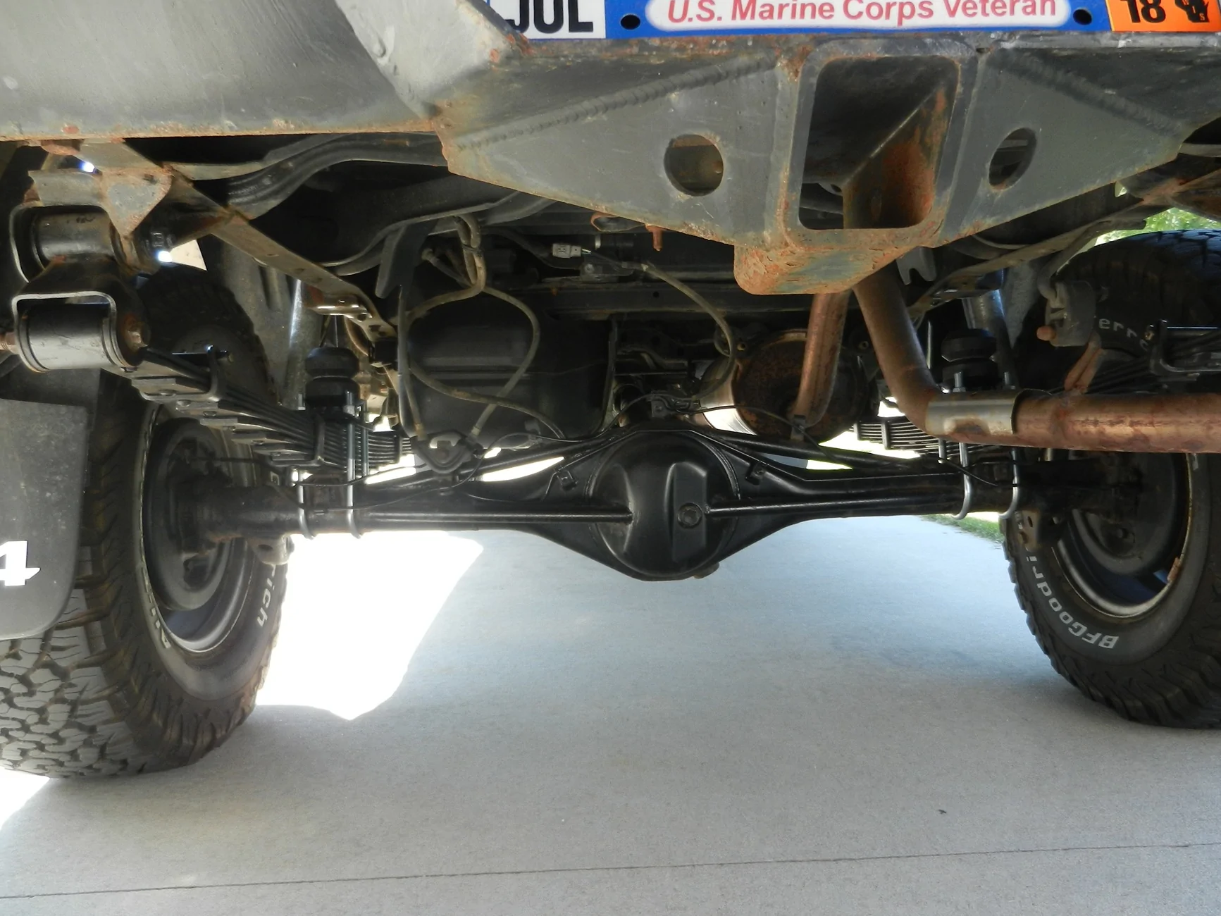 2024 Tacoma Dobinsons C59-823V coil springs installed on Trailhunter with 800lbs constant weight, 2.5" positive rake DSCN1635