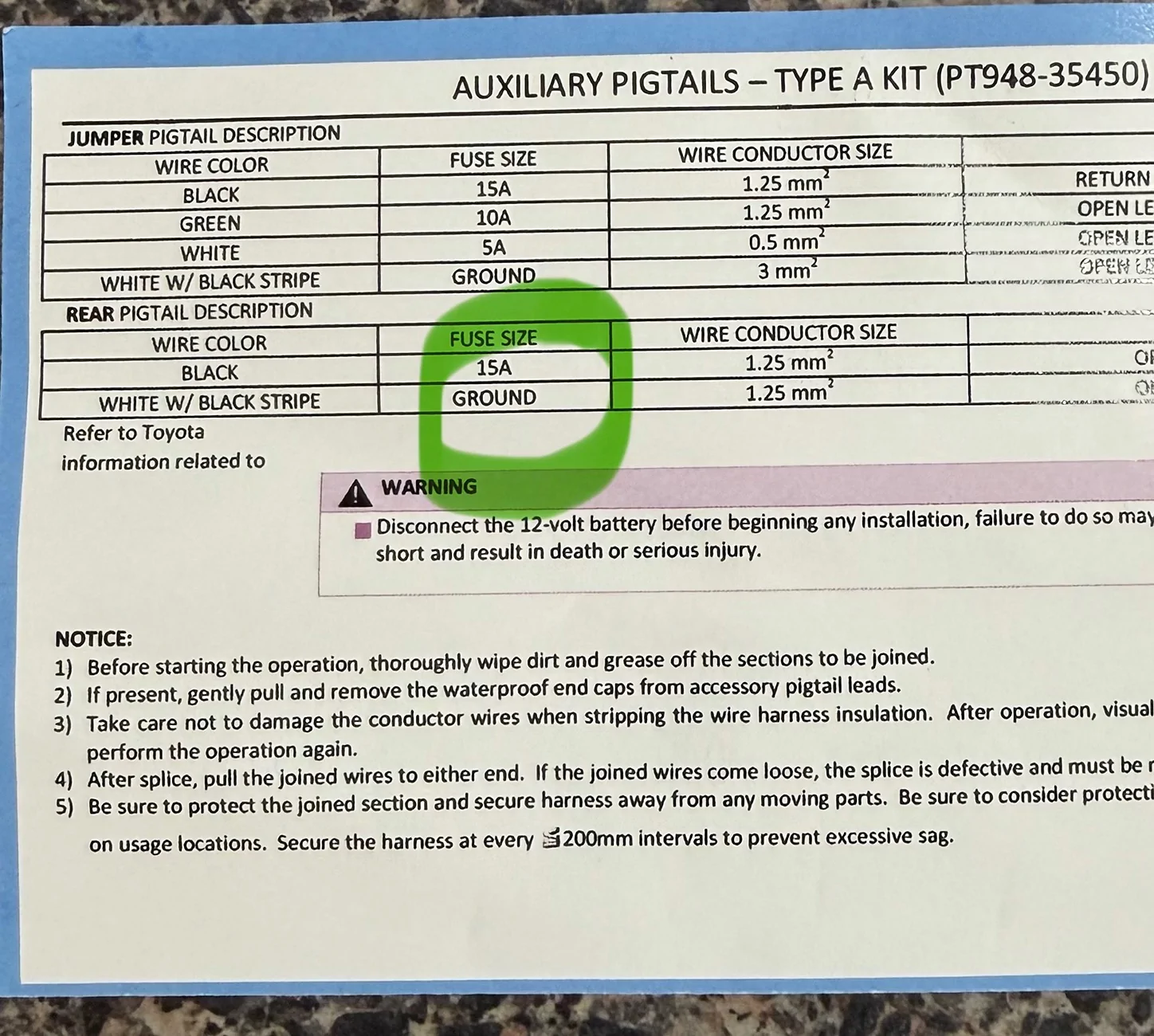 2024 Tacoma Rear OEM Aux 15 amp only? IMG_0566