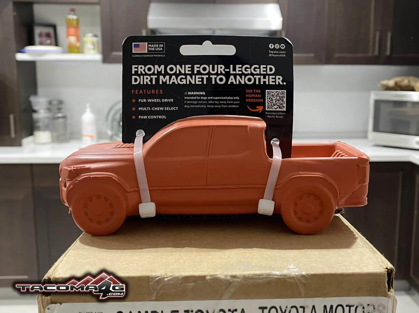 2024 Tacoma Solar Octane 2024 Tacoma Dog Chew Toy arriving for some lucky recipients 2024 Tacoma TRD solar octane chew toy