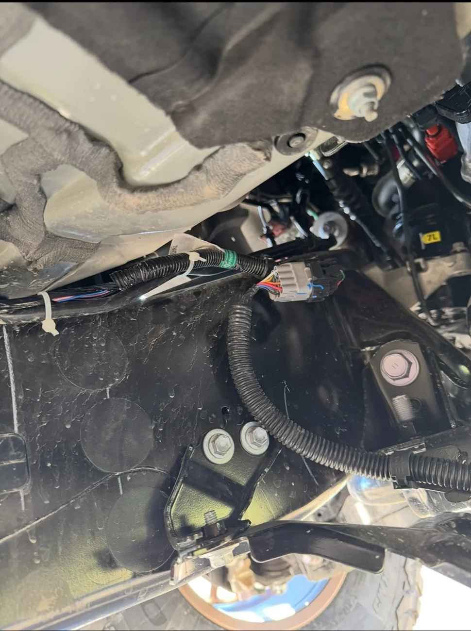 2024 Tacoma How to: Relocating the Sway Bar Disconnect Harness to Fit Larger Tires on a 4th Gen Tacoma IMG_0325