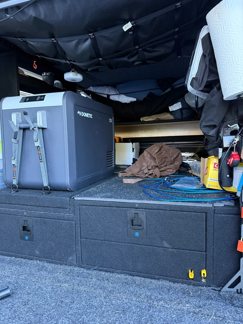 2024 Tacoma Dobinsons C59-823V coil springs installed on Trailhunter with 800lbs constant weight, 2.5" positive rake IMG_8116