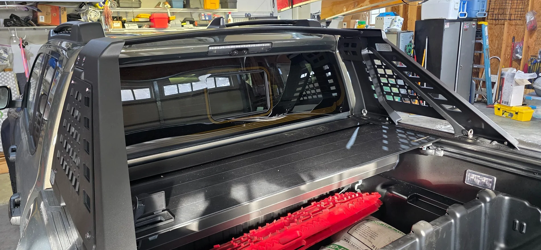 2024 Tacoma ARB Sport Bar + tonneau cover combination -- how to have both (my solution) 20251215_134451
