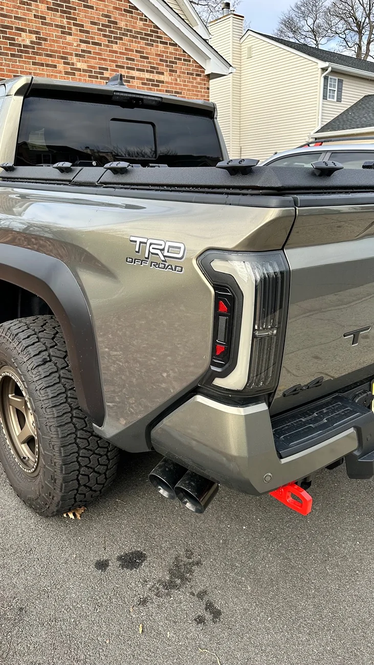 2024 Tacoma AlphaRex Taillight Comparasion between Black and Alpha Black. Taco Ji