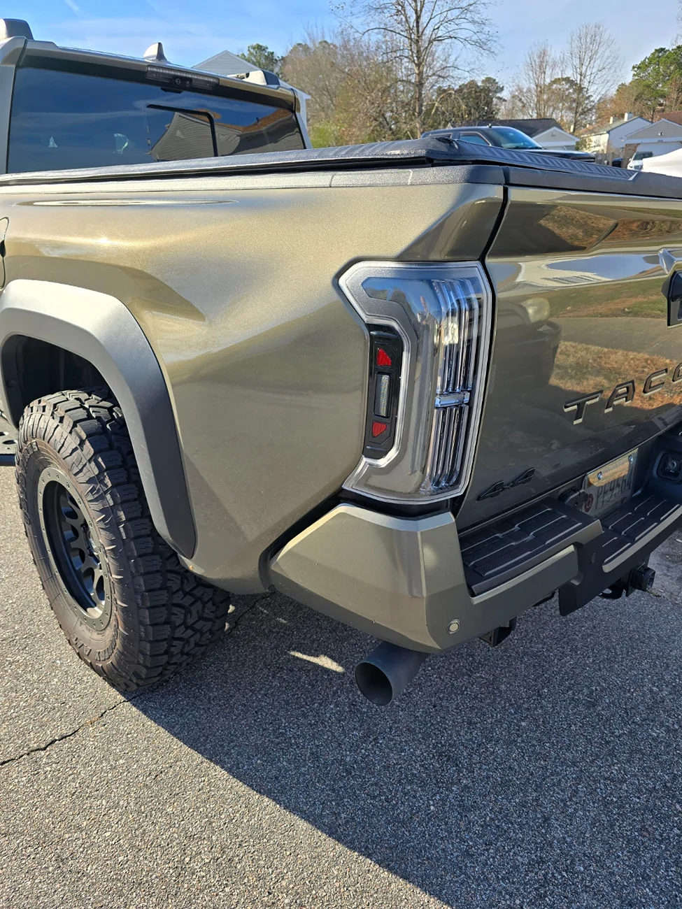2024 Tacoma AlphaRex Taillight Comparasion between Black and Alpha Black. AlphaRex Black Taillight