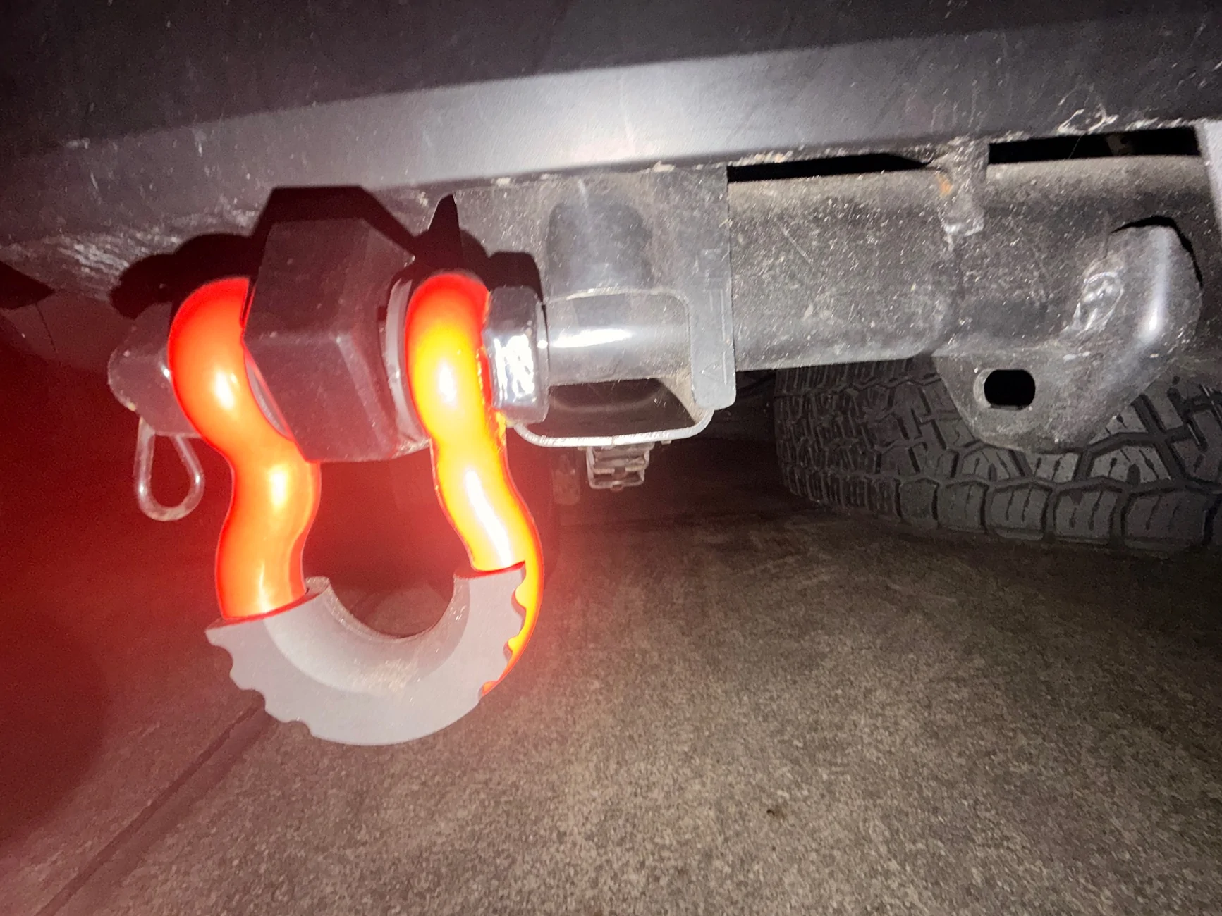 2024 Tacoma Rear recovery hooks and frame reinforcement IMG_6344