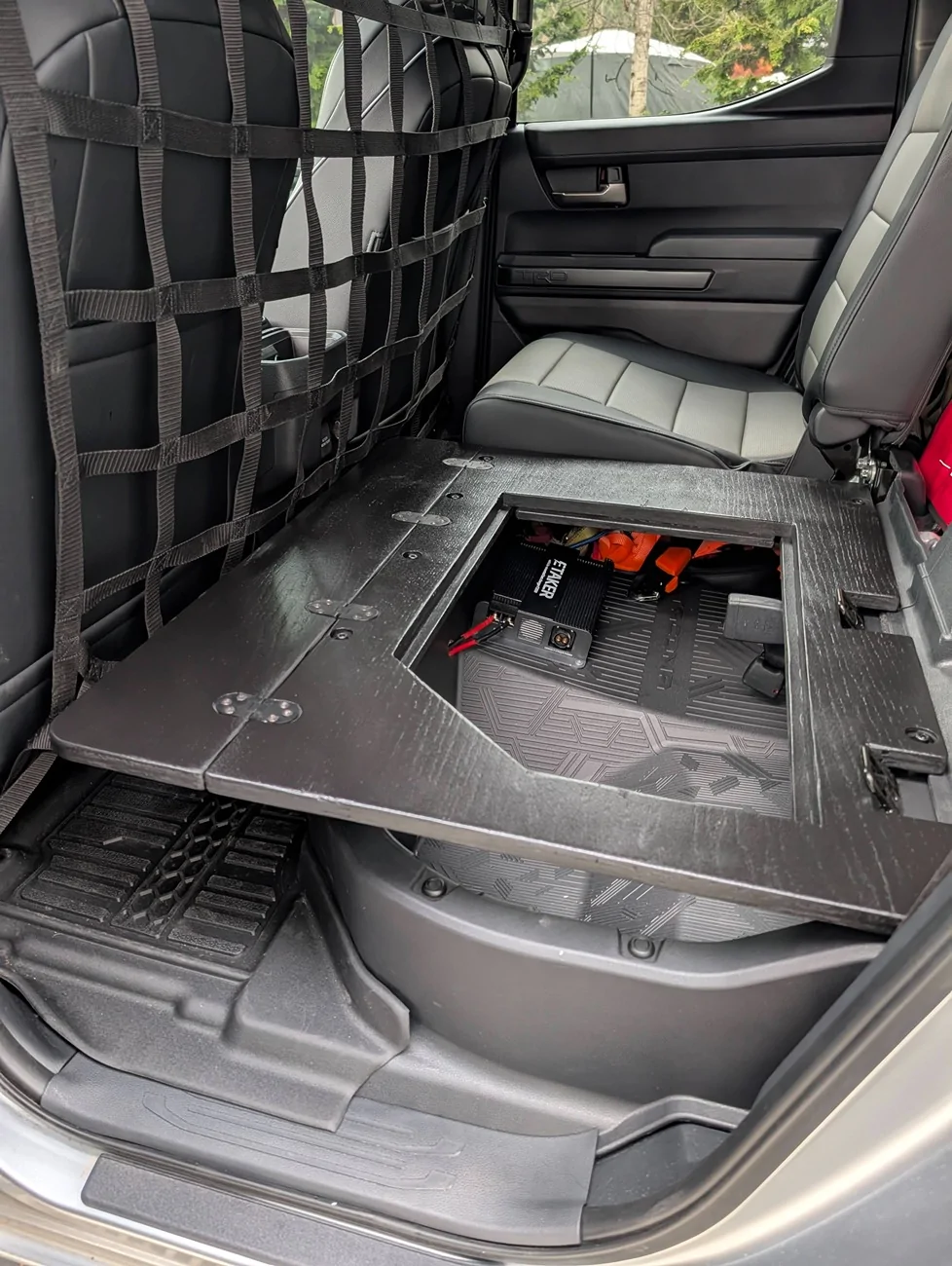 2024 Tacoma Trailhunter rear seat delete by Goose Gear PXL_20251206_225201425