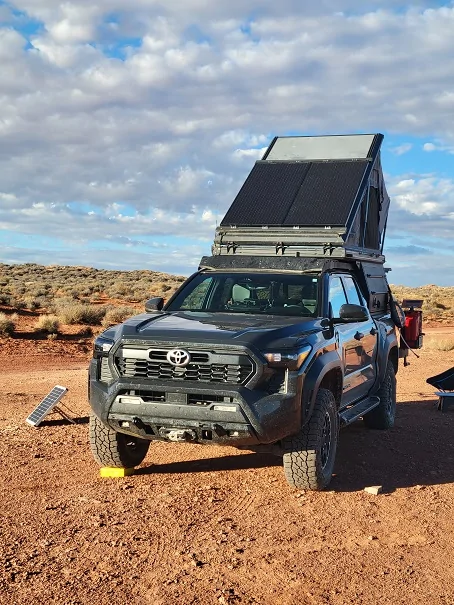 2024 Tacoma Dirtbox Overland Canopy/Camper + Prinsu Rack twin panel-sm