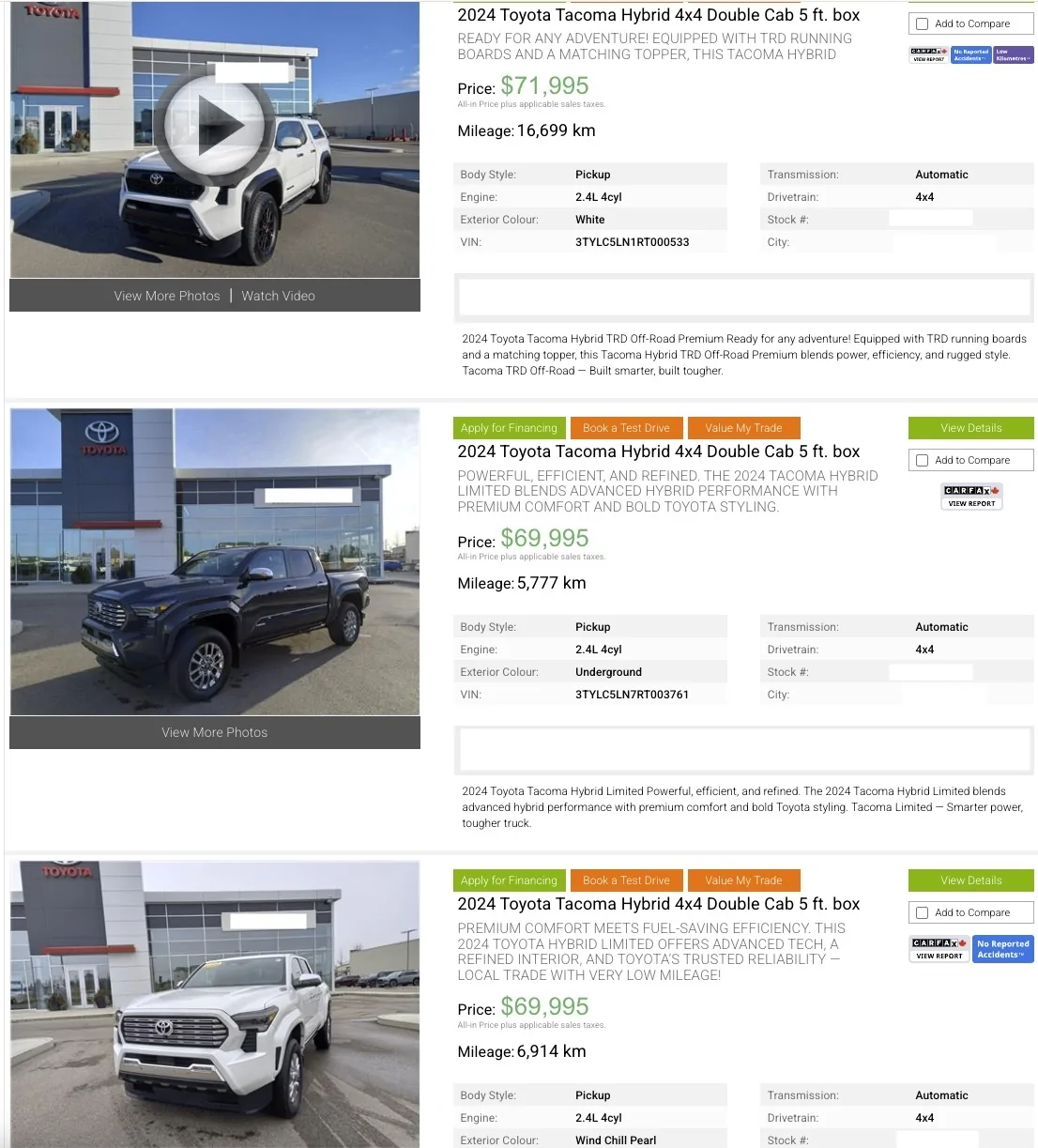 2024 Tacoma Low mileage trade in's - why?? Image 2026-01-01 at 10.42 AM