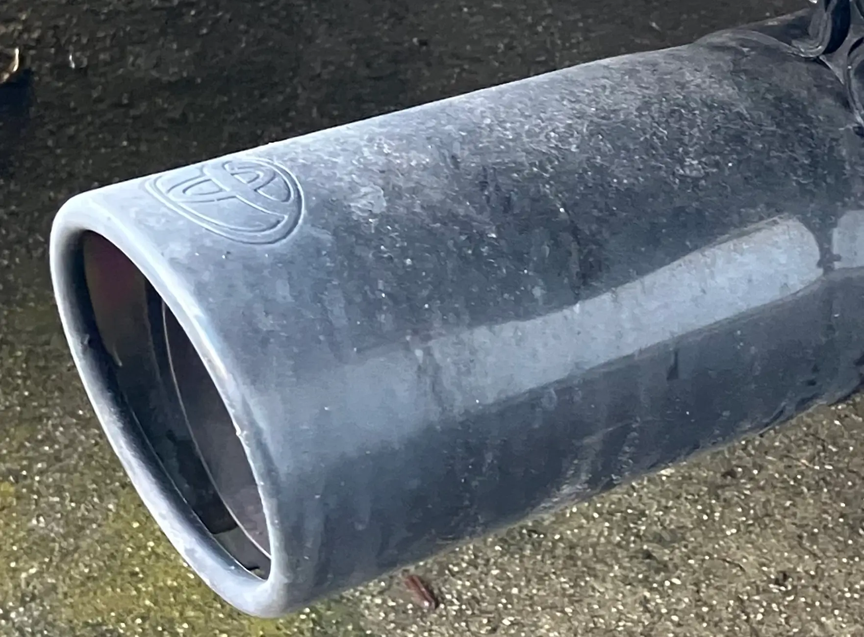 2024 Tacoma Black Chrome Exhaust Tip. How is it holding up? tempImagemzFR5