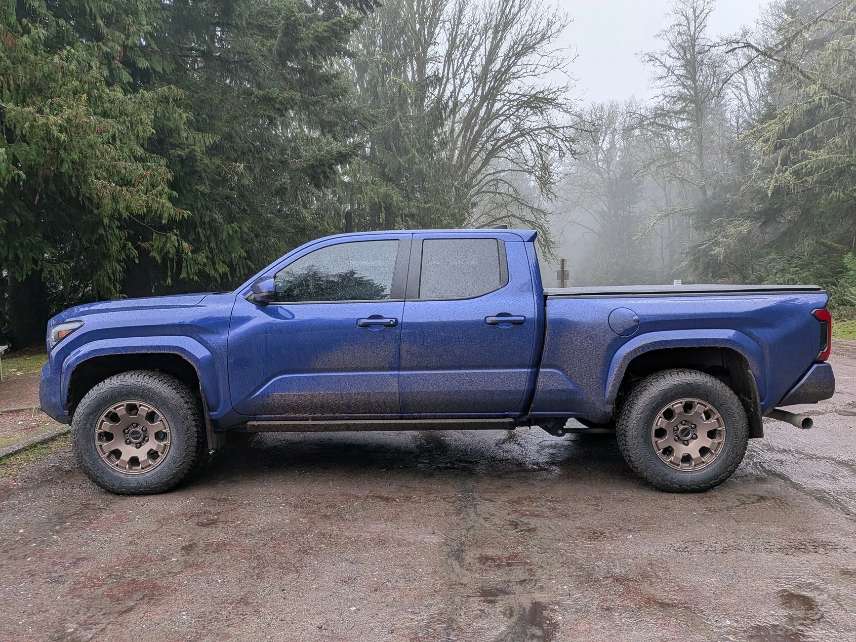 2024 Tacoma ARK Mid Mud Flaps installed PXL_20260103_190041095