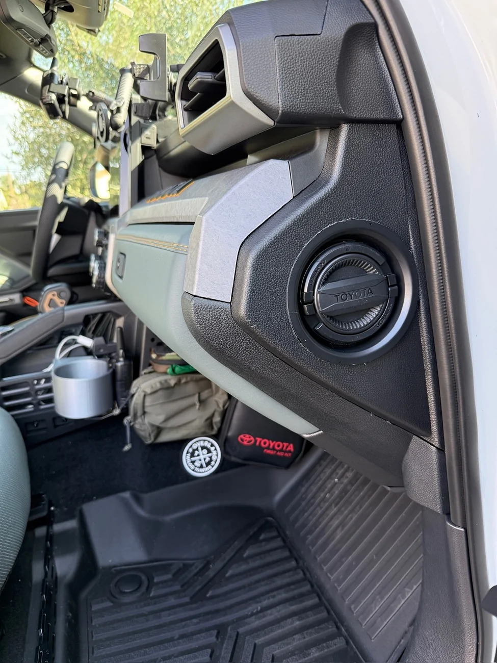 2024 Tacoma 3D print custom box for side dash secret cubby IMG_8255