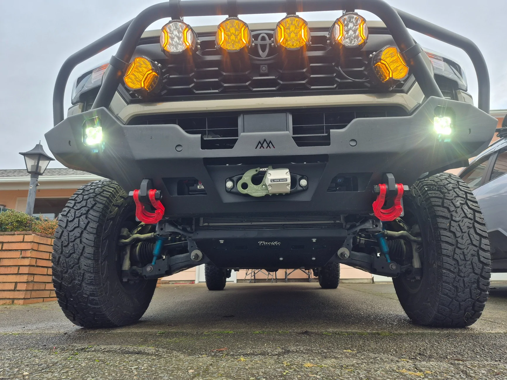 2024 Tacoma SXTH Element front and rear recovery points + Tyger bed cover added 20251207_140021