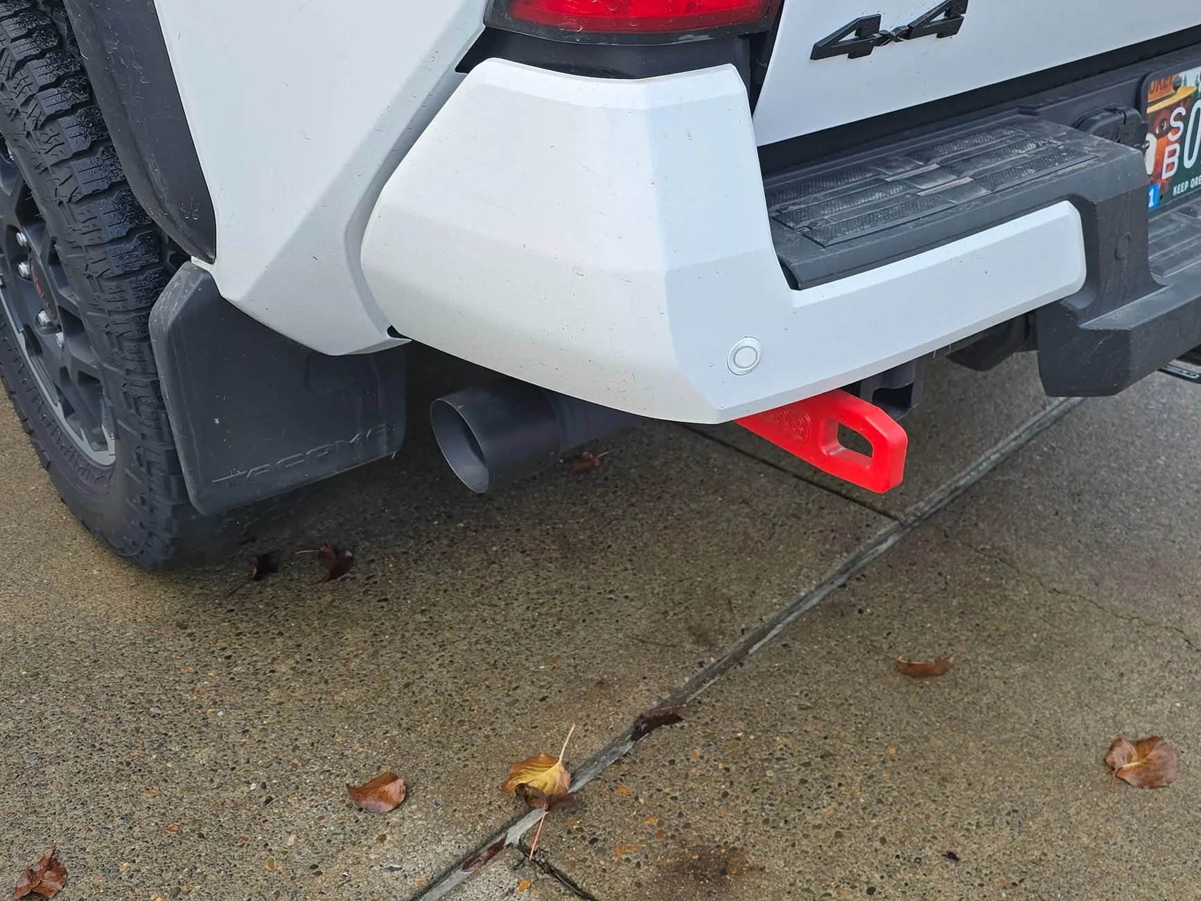 2024 Tacoma Trail exhaust / axle dump sound difference (clip) exhaustex2