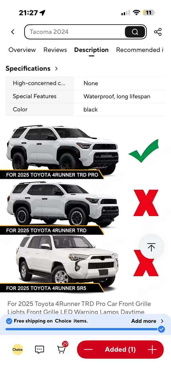 2024 Tacoma 6th gen raptor lights fit on 24 TRD PRO? IMG_5408