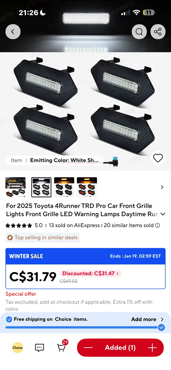 2024 Tacoma 6th gen raptor lights fit on 24 TRD PRO? IMG_5407