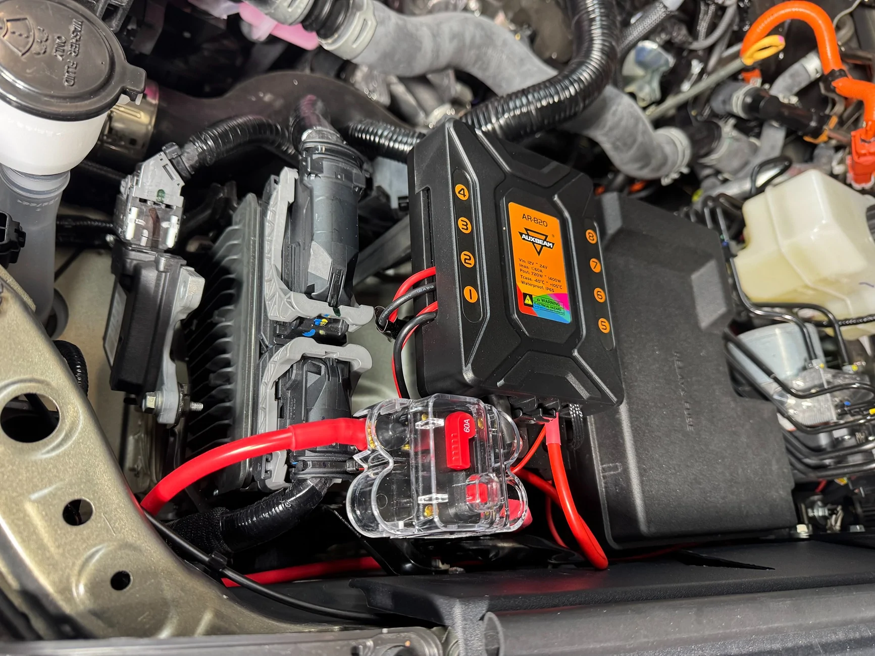 2024 Tacoma Auxbeam 8 Gang Switch Panel Installation on Hybrid Tacoma IMG_3329