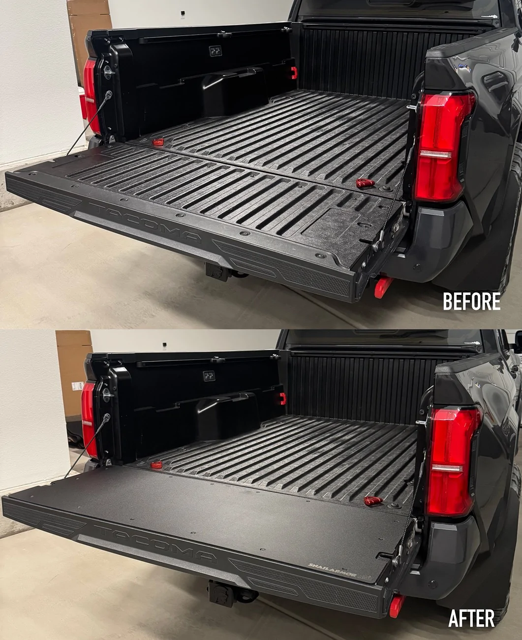 2024 Tacoma SnailArmor Tailgate Flat Panel for 4G Tacoma - installed look SNAILARMOR1