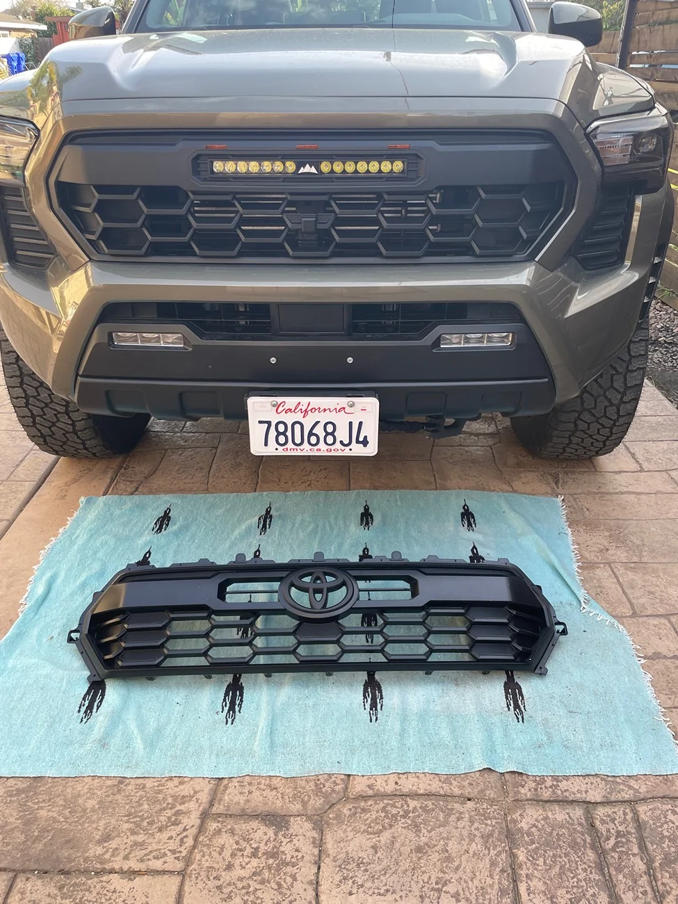 2024 Tacoma TRD Pro Grille Install On 2025 Toyota Tacoma IMG_0627