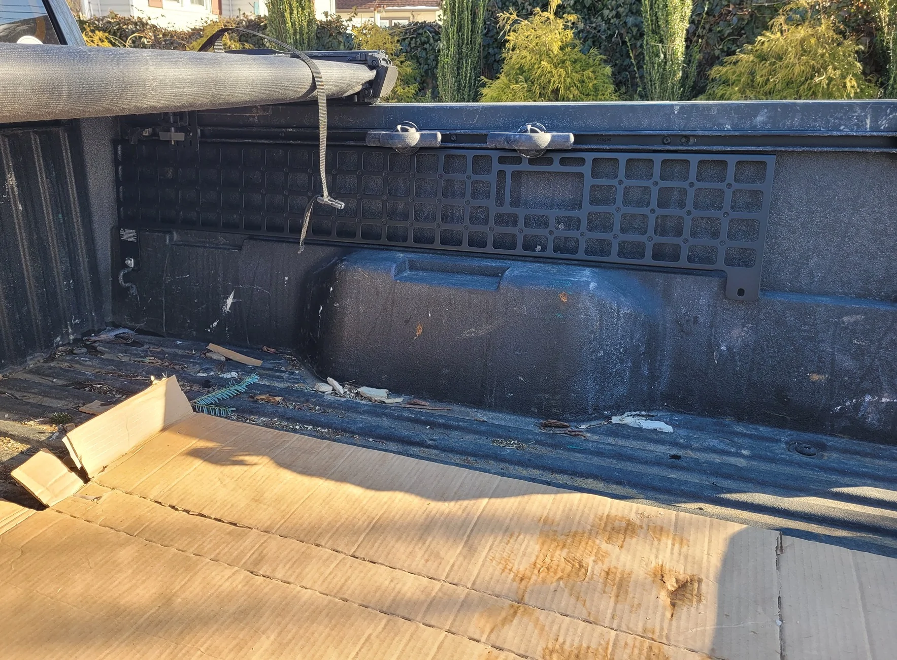 2024 Tacoma Anyone have bed-molle-panels in 6ft bed? 20260202_141623